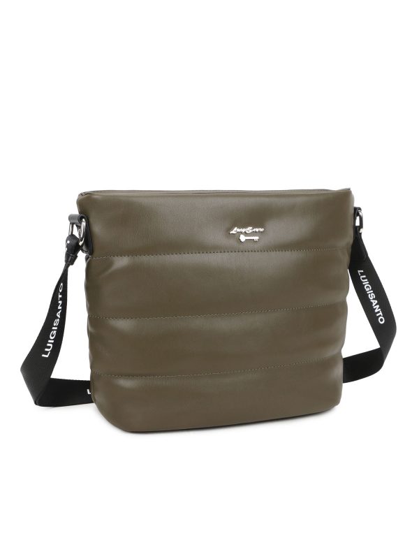 Khaki quilted bag LUIGISANTO