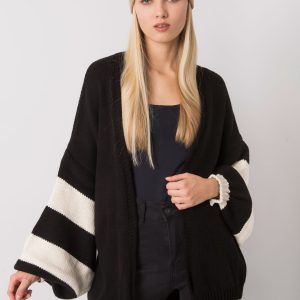 Ansonia black and cream knit cardigan