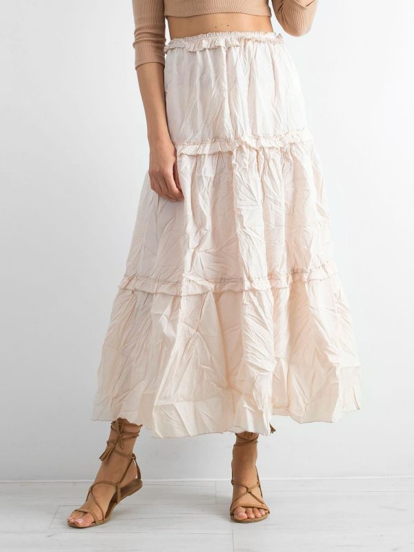 BY O LA LA Pale pink long skirt