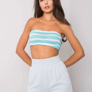 Light Blue Tandi Cotton Shorts