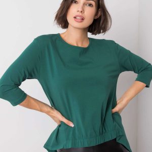 Lexy's dark green blouse