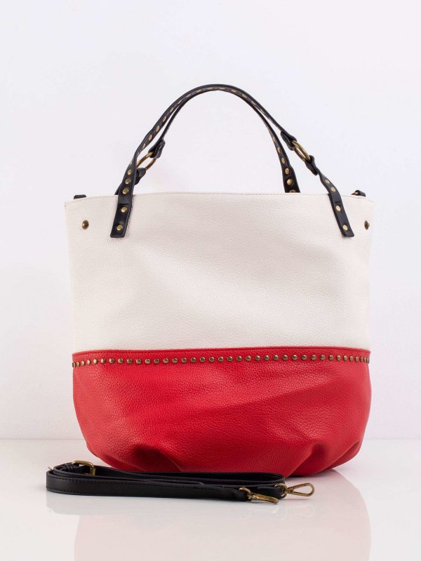 Red capacious bag