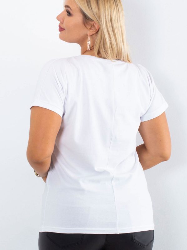 White t-shirt Glory PLUS SIZE