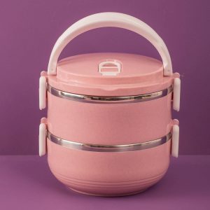 Pink lunch box