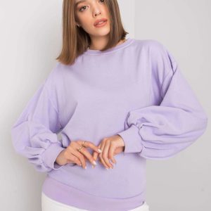 Natalee purple back cutout sweatshirt