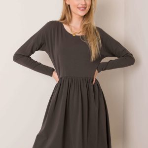 Khaki dress Vega RUE PARIS