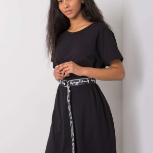 Black tunic with Quisha strap