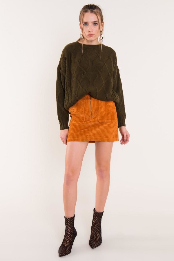 Brick corduroy skirt BSL