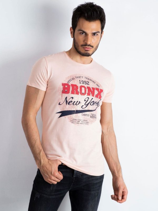 Bronx men's peach t-shirt