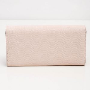 Pale Pink Eco-Leather Olong Wallet