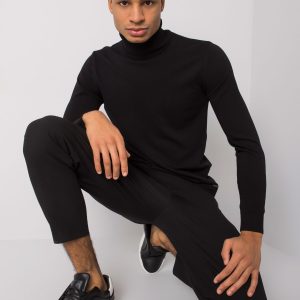 Cornell LIWALI men's black turtleneck sweater