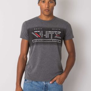 Dark Grey Emmett Men's Cotton T-Shirt