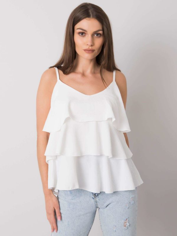 White top with ruffles Kaielle