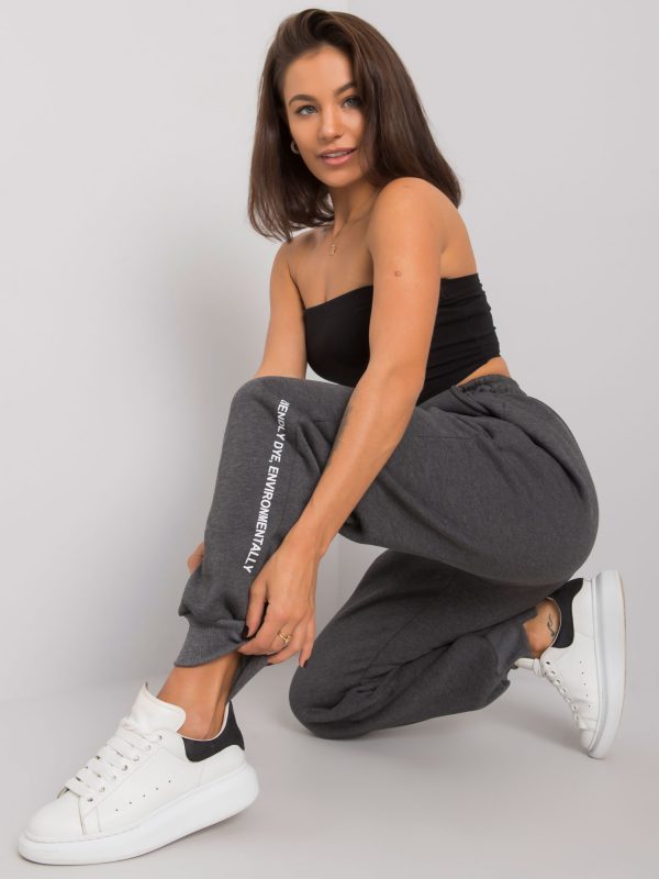 Dark Grey Melange Women's Sweatpants Atlanta