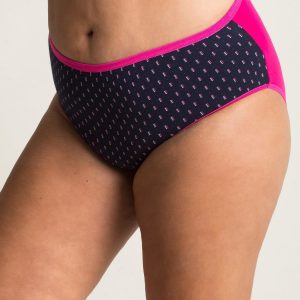 Navy Blue Pink Plus Size Panties