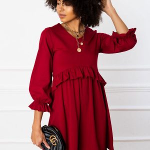 Burgundy Verity dress