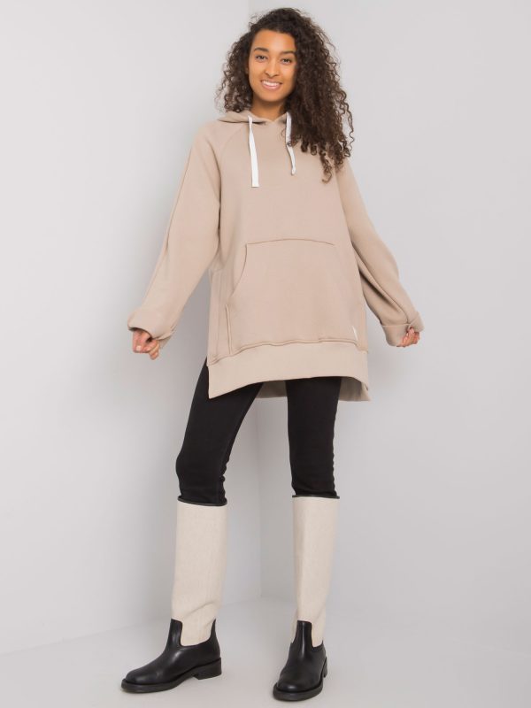 Beige kangaroo sweatshirt Arno RUE PARIS