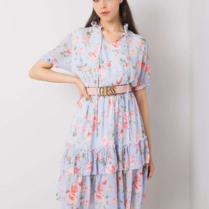 Mckenna Blue Floral Dress