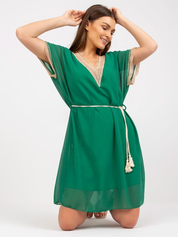 Dark Green Fairy One Size V-Neck Dress