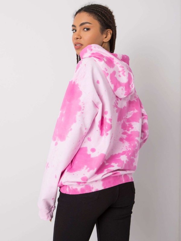 Pink tie-dye sweatshirt Stephanie RUE PARIS