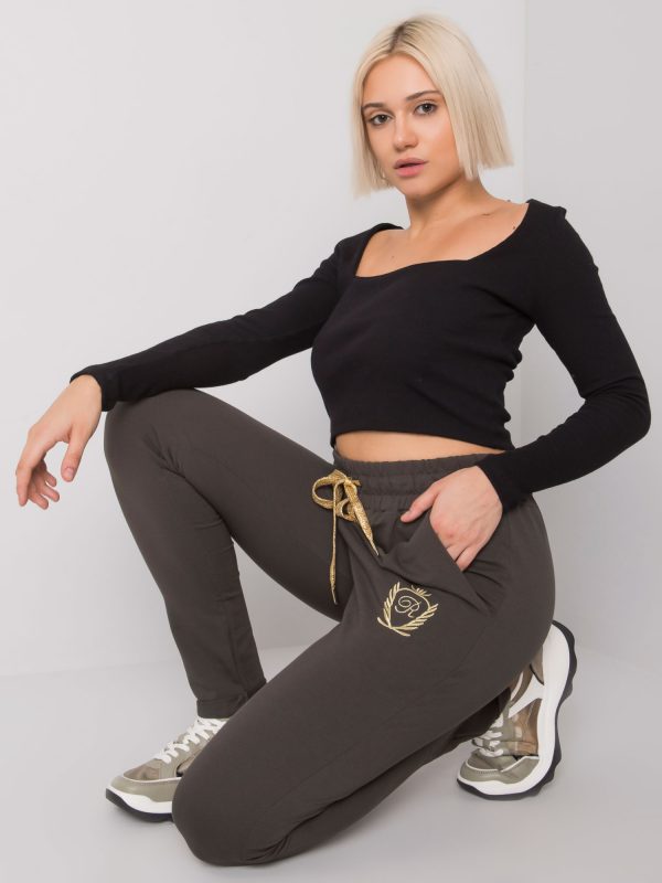 Dark khaki women's sweatpants Leeds