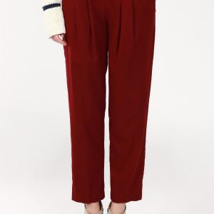 Burgundy trousers BSL