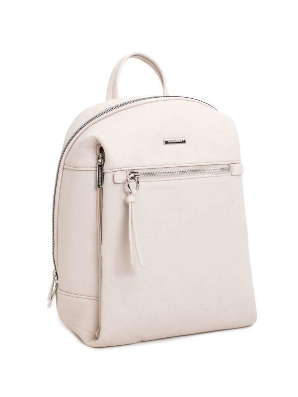 LUIGISANTO creamy eco-leather backpack