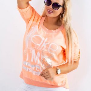 Fluo orange blouse Presence PLUS SIZE