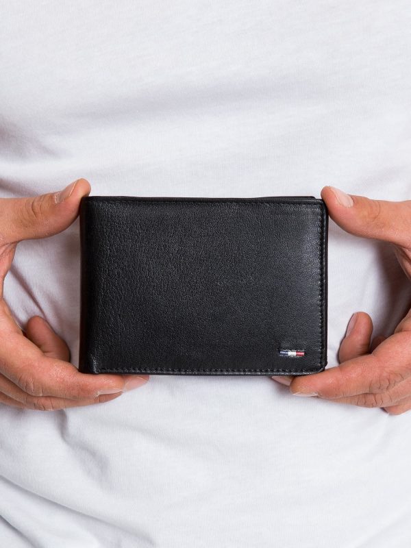 Men's Black Leather Wallet