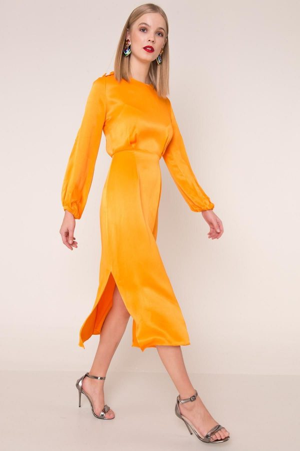 Orange Midi Dress BSL