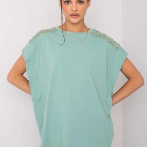 Pistachio casual blouse Denise