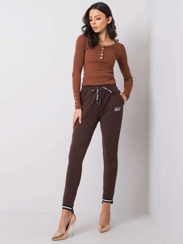 Dark brown trousers Luciana