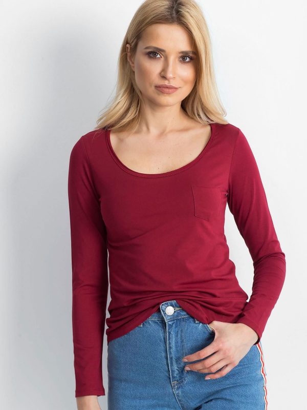 Burgundy blouse Aspiration