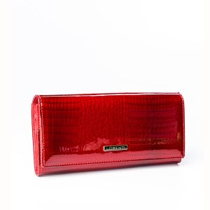 Red Large Genuine Leather Wallet