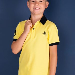 TOMMY LIFE Yellow Boy's Polo Shirt