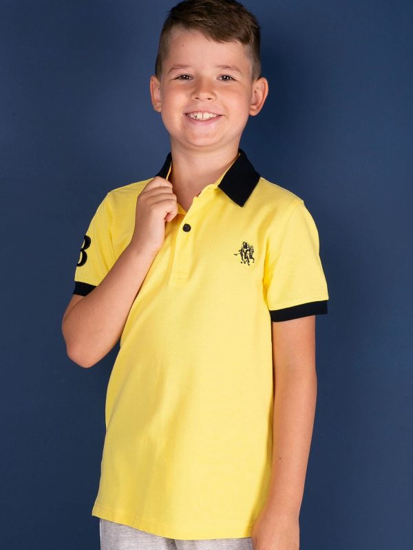 TOMMY LIFE Yellow Boy's Polo Shirt