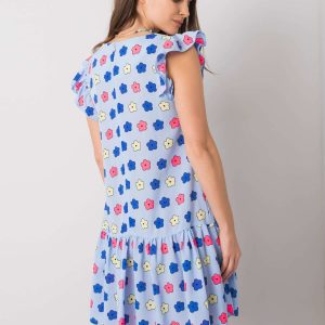 Blue ruffle dress Eria