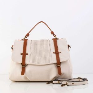 Beige bag with detachable strap