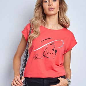 Coral T-shirt Bright