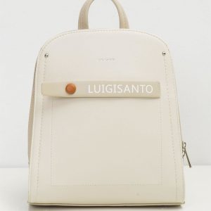 Light Beige Elegant Eco Leather Backpack