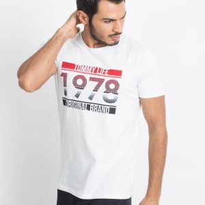 TOMMY LIFE White men's t-shirt