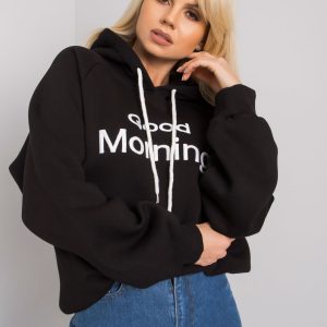 Alice Black Oversize Hooded Sweatshirt