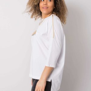 Alissa White Cotton Blouse