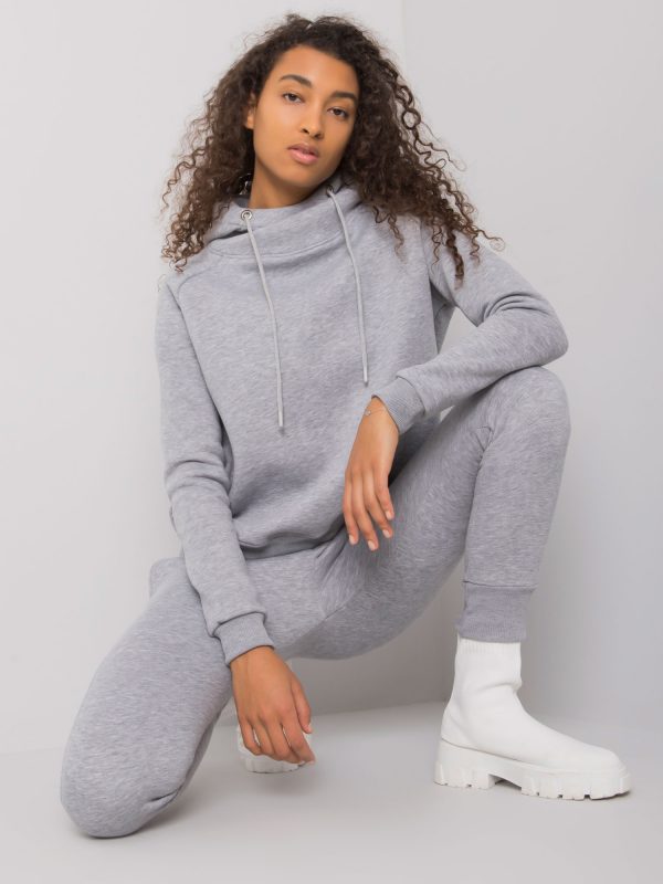 Grey melange two-piece set basic Miramar