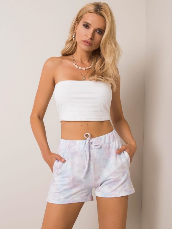 Lilac blue shorts Tonya RUE PARIS