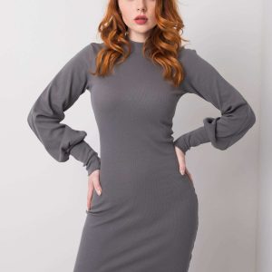 Dark gray dress Cally RUE PARIS