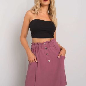 Dirty pink skirt with pockets Cathi