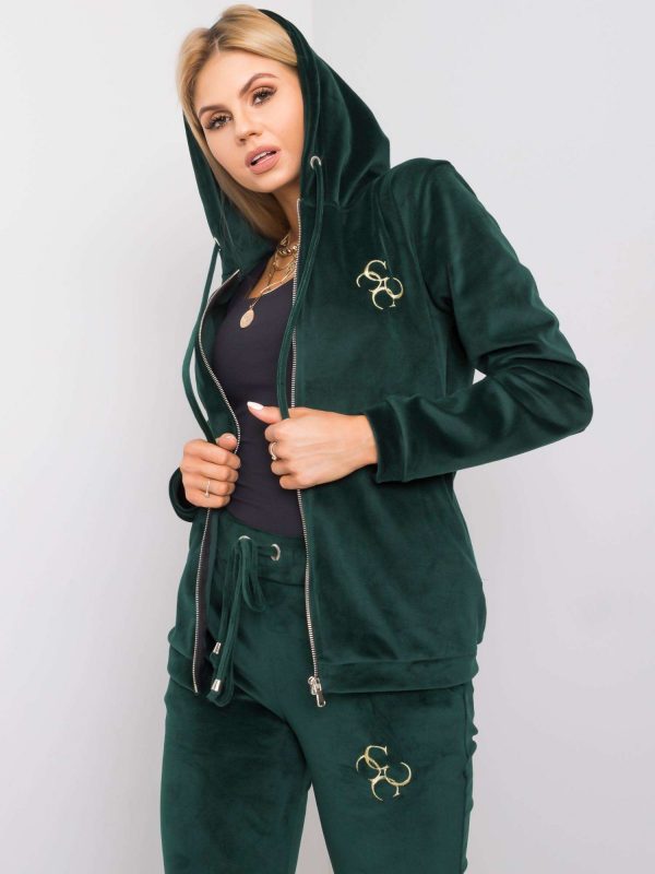 Dark green velour set Melody