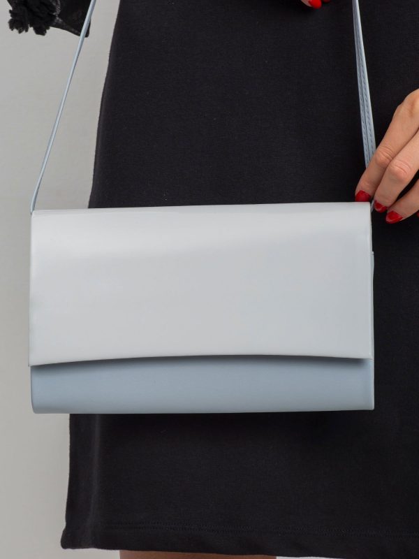 Gray-blue clutch bag