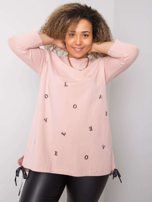 Alicia Dirty Pink Cotton Blouse